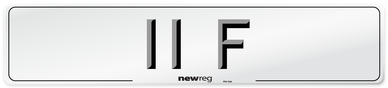 11 F Number Plate from New Reg